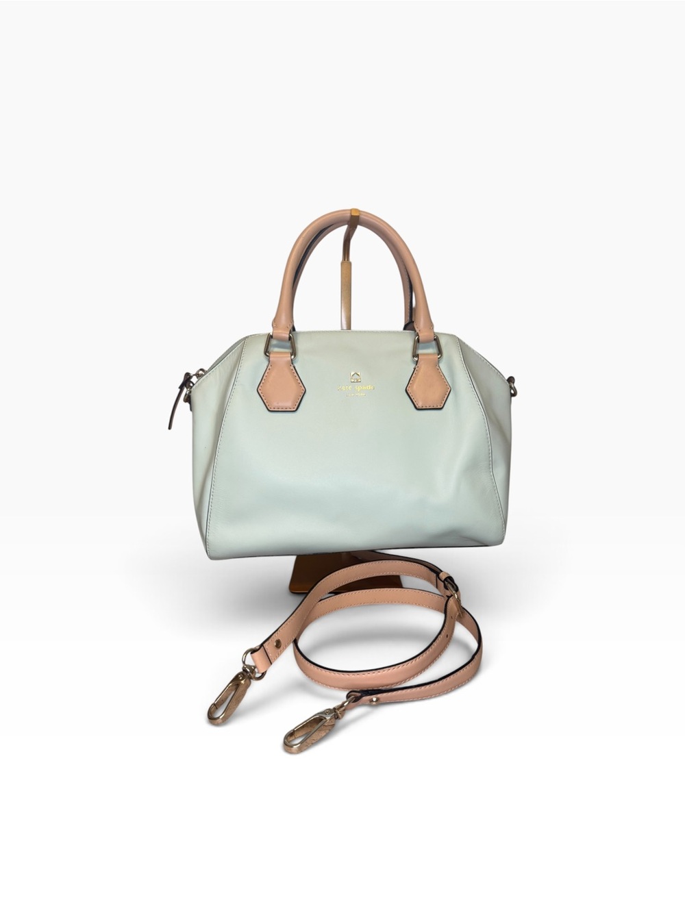 Kate Spade Parnell Street Pippa Mint Mojito Leather Satchel Crossbody